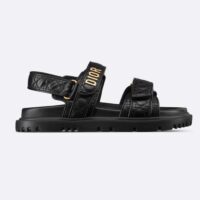 Dior Women CD Dioract Sandal Black Quilted Cannage Calfskin Reference KCO005CQC_S900 (3)