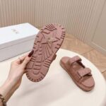 Dior Women CD Dioract Sandal Nude Quilted Cannage Calfskin - Image 8