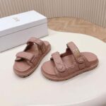 Dior Women CD Dioract Sandal Nude Quilted Cannage Calfskin - Image 5