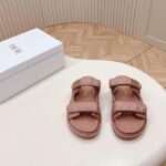 Dior Women CD Dioract Sandal Nude Quilted Cannage Calfskin - Image 4