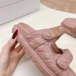 Dior Women CD Dioract Sandal Nude Quilted Cannage Calfskin - Image 10