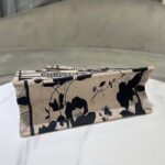 Dior Women CD Medium Dior Book Tote Beige Black Fleurs Mystiques Embroidery - Image 7