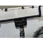 Dior Women CD Medium Dior Book Tote White Black Paris Embroidery - Image 10