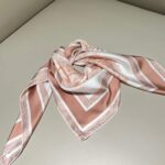 Dior Women CD Toile De Jouy Sauvage 90 Square Scarf Ivory Pink Silk Twill - Image 4