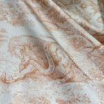 Dior Women CD Toile De Jouy Sauvage 90 Square Scarf Ivory Pink Silk Twill - Image 3