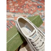Gucci Unisex GG Sneaker Beige Ebony Original GG Canvas Low Heel (10)