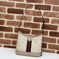 Gucci Unisex Ophidia GG Small Shoulder Bag Beige White GG Supreme Canvas (9)