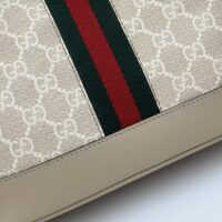 Gucci Unisex Ophidia GG Small Shoulder Bag Beige White GG Supreme Canvas (9)