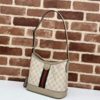 Gucci Unisex Ophidia GG Small Shoulder Bag Beige White GG Supreme Canvas (9)