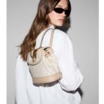 Gucci Unisex Ophidia Mini Backpack Beige White GG Supreme Canvas Double G - immagine 11
