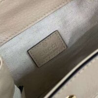 Gucci Unisex Ophidia Mini Backpack Beige White GG Supreme Canvas Double G (10)