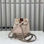Gucci Unisex Ophidia Mini Backpack Beige White GG Supreme Canvas Double G - immagine 3