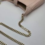 Gucci Women GG Jackie Small Shoulder Bag Pastel Pink Patent Leather Hook Closure - Image 9