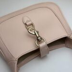 Gucci Women GG Jackie Small Shoulder Bag Pastel Pink Patent Leather Hook Closure - Image 7