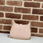 Gucci Women GG Jackie Small Shoulder Bag Pastel Pink Patent Leather Hook Closure - Image 5