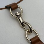 Gucci Women GG Jackie Small Shoulder Bag White Canvas Brown Leather Hook Closure - Imagen 10