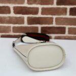 Gucci Women GG Mini Bucket Shoulder Bag Ivory Leather Hook Closure - Image 6