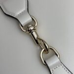 Gucci Women GG Mini Bucket Shoulder Bag Ivory Leather Hook Closure - Image 9