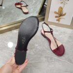 Gucci Women GG Signoria Thong Sandal Rosso Ancora Red Patent Leather Flat - Image 10