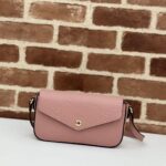 Gucci Women GG Super Mini Shoulder Bag Rose Beige GG Leather Magnetic Closure - Image 2