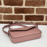 Gucci Women GG Super Mini Shoulder Bag Rose Beige GG Leather Magnetic Closure (2)