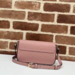 Gucci Women GG Super Mini Shoulder Bag Rose Beige GG Leather Magnetic Closure - Image 4