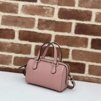 Gucci Women GG Super Mini Top Handle Bag Rose Beige GG Leather (5)