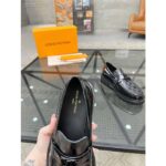 Louis Vuitton LV Unisex Major Loafer Black Damier Glazed Calf Leather Micro 1AC5WE - Imagen 10