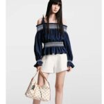 Louis Vuitton LV Women CarryAll PM Multicolor Beige Monogram Jacquard Fabric M24707 - Image 11