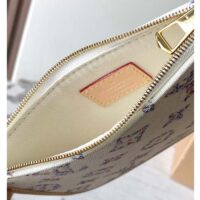 Louis Vuitton LV Women CarryAll PM Multicolor Beige Monogram Jacquard Fabric M24707 (4)