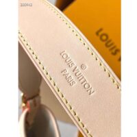 Louis Vuitton LV Women CarryAll PM Multicolor Beige Monogram Jacquard Fabric M24707 (4)