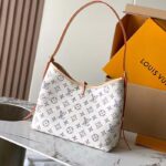 Louis Vuitton LV Women CarryAll PM Multicolor Beige Monogram Jacquard Fabric M24707 - Image 3