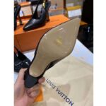 Louis Vuitton LV Women Sparkle Slingback Pump Black Calf Leather 9.5 CM Heel 1ABPHC - Imagen 9