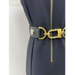 Louis Vuitton LV Women XXL Detail Cap Sleeve Dress Wool Black Regular Fit 1ABQR8 - Image 8