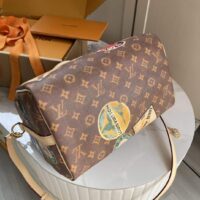 Louis Vuitton Women Speedy Bandoulière 30 Monogram Coated Canvas Twill Lining M47087 (10)
