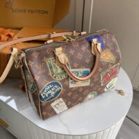 Louis Vuitton Women Speedy Bandoulière 30 Monogram Coated Canvas Twill Lining M47087 (10)