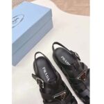 Prada Women Sporty Fisherman Sandals Black Lug Sole 2 CM Heel - Image 9