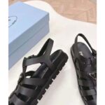 Prada Women Sporty Fisherman Sandals Black Lug Sole 2 CM Heel - Image 7