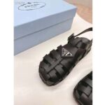 Prada Women Sporty Fisherman Sandals Black Lug Sole 2 CM Heel - Image 8