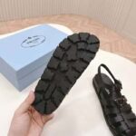 Prada Women Sporty Fisherman Sandals Black Lug Sole 2 CM Heel - Image 10