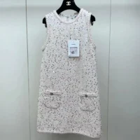 Chanel Women Dress Glittered Tweed & Guipure P76993K11081NV215 (1)