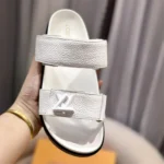 Louis Vuitton LV Unisex LV Sunset Flat Comfort Sandal-White 1AD1LB