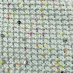 Chanel Women CC Coat Embroidered Cotton Wool Tweed Pink White