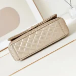 Chanel Damen Klassische Handtasche aus Lammleder-Gold