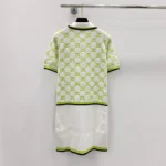 Cotton Polo Dress with GG Intarsia 788764XKD1R9172