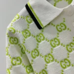 Cotton Polo Dress with GG Intarsia 788764XKD1R9172