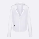 Dior Women Blouse White Cotton Poplin 451B72A3356_X0100