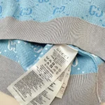 Gucci Women GG Wool Jacquard Polo-Blue 773631XKDK54576