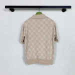 Gucci Women Lame GG Jacquard Knit Polo 678435XKB542132