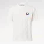 Louis Vuitton Damier Jacquard Kortärmad Bomulls Crewneck Herrväska 1AFVRT